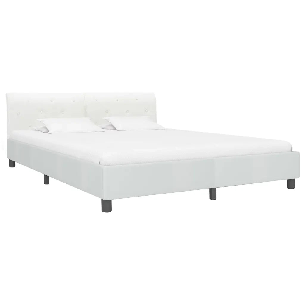 Giroletto-Struttura Letto Bianco in Similpelle 180x200 cm 542960