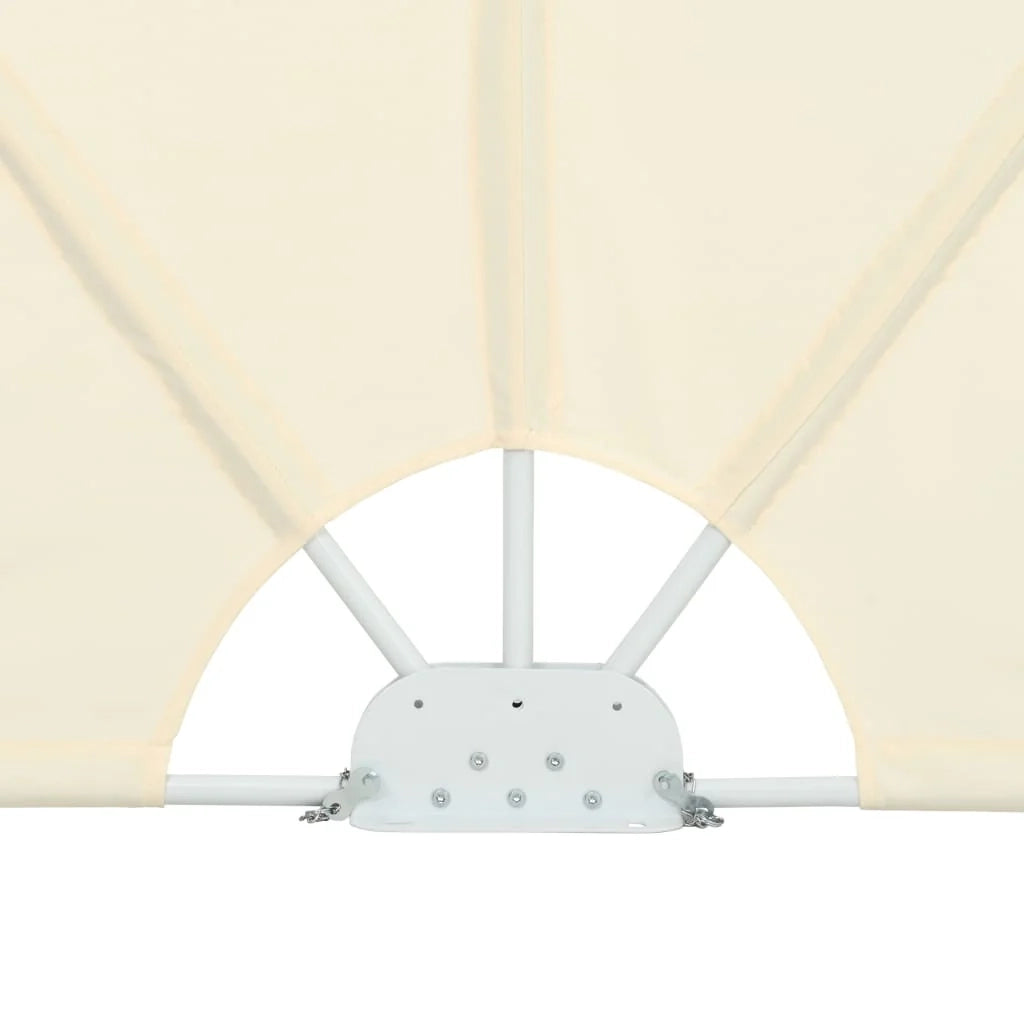 Tenda da sole laterale retrattile/schermo privacy per patio giardino terrazza balcone 240 x 160 cm crema 02_0007066
