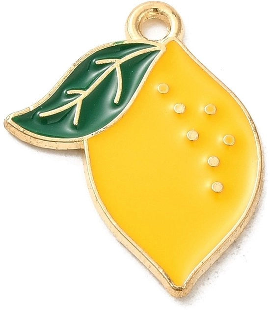 Charms in metallo geëmailleerd 100 pezzi - Accessori per gioielleria - Materiali per fai da te - Metalli di alta qualità - 16,5 mm x 21 mm - Bedels