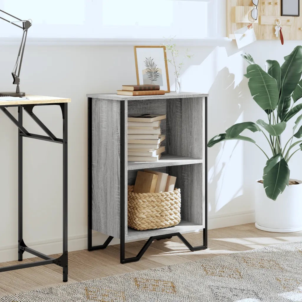 Libreria Grigio Sonoma 50x31x74,5 cm in Legno Multistrato 848602