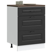 Mobiletto da cucina "Kalmar" Nero in legno ingegnerizzato 854280