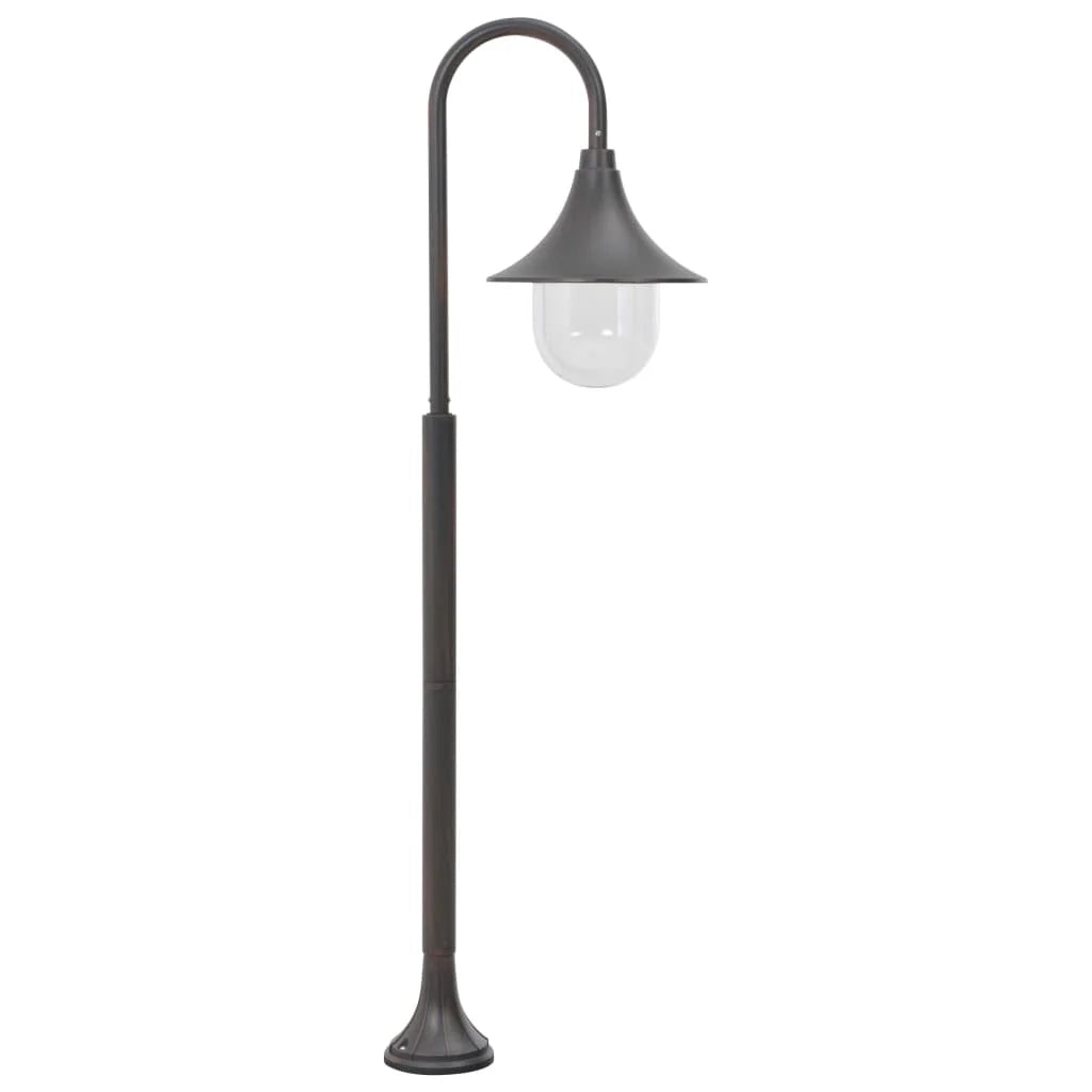 Lampada da terra da giardino E27 120 cm alluminio marrone bronzo 02_0042536