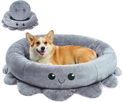 Mangiazucca Ronde per Cani Grossi, Mangiazucca Ottusaforma per Cani, Cuscino per Gatti Lavabile, Mangiazucca Ronde da 91 cm per Cani Grossi, Mediogrossi e Piccoli, Grigio