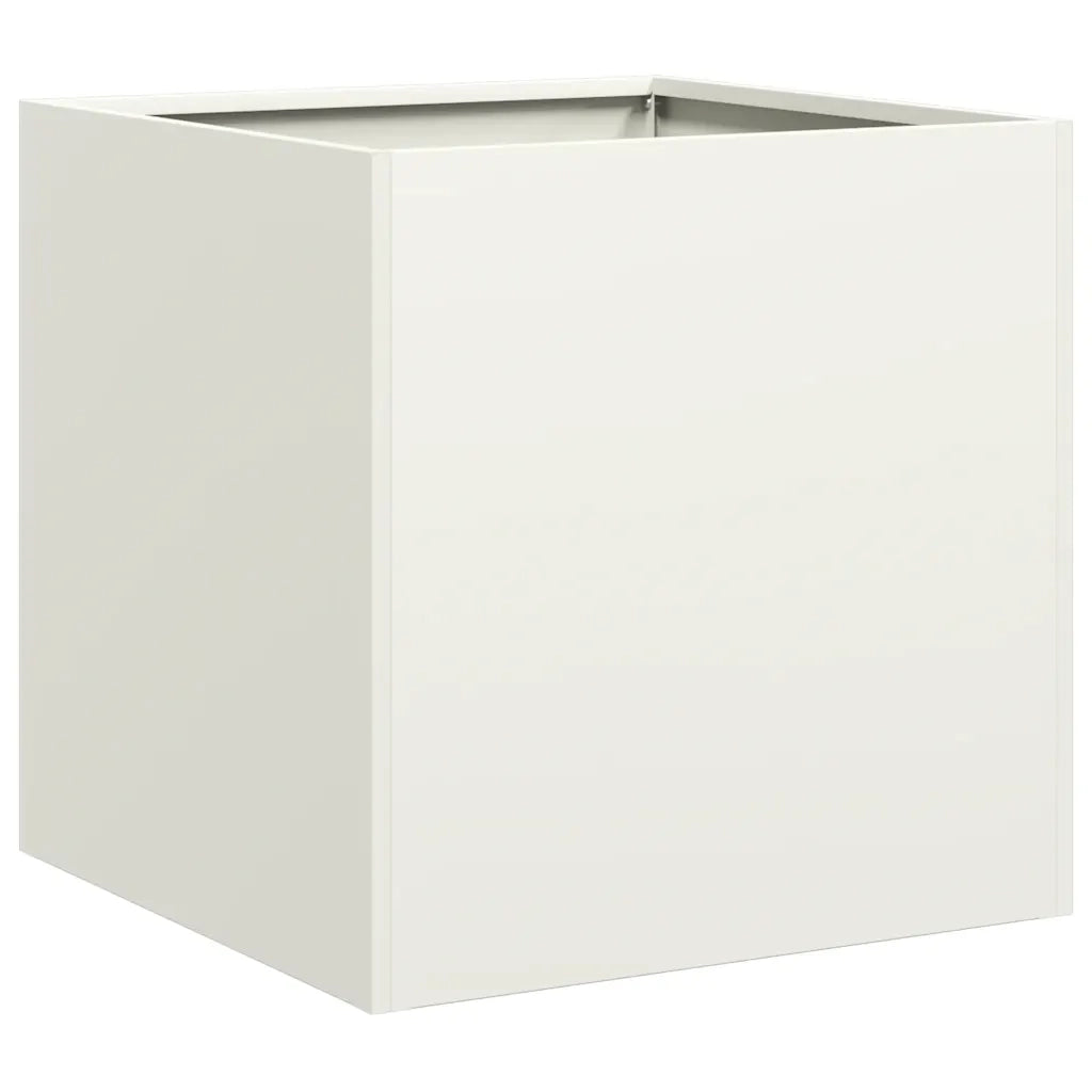 Fioriera Bianca 40x40x40 cm in Acciaio Laminato a Freddo 860662