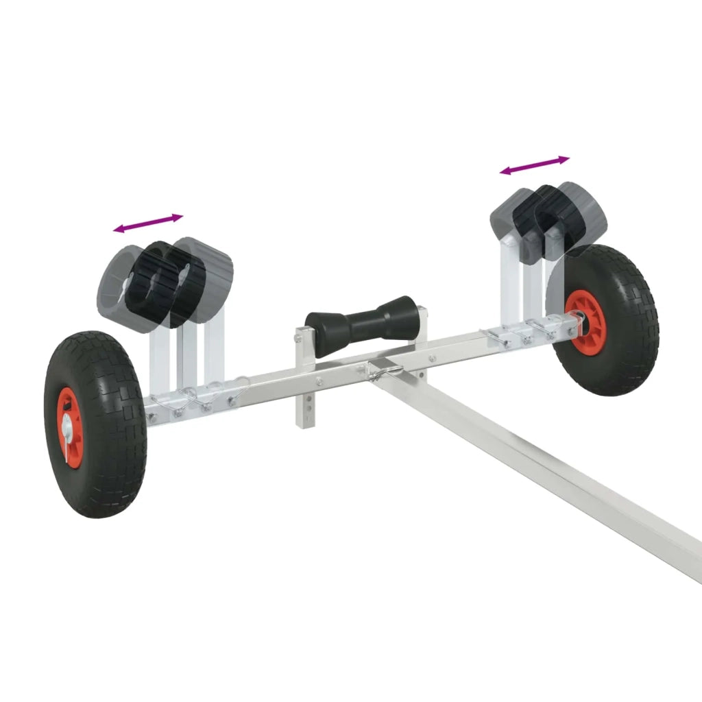 Carrello per imbarcazioni regolabile con pneumatici 200 kg Load 42043571