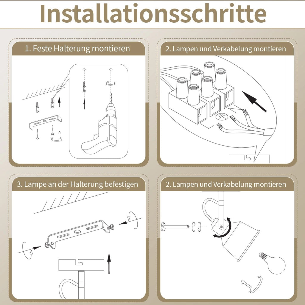 ZMH Faretto da soffitto 1 fiamma vetro design vintage moderno E14 per camera letto