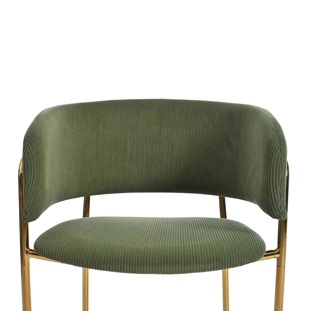 SEDIA da pranzo ergonomica 45,72x45,72 cm in corda verde con piedini regolabili