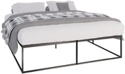 Letto in metallo Scala nero,200x180x46 cm