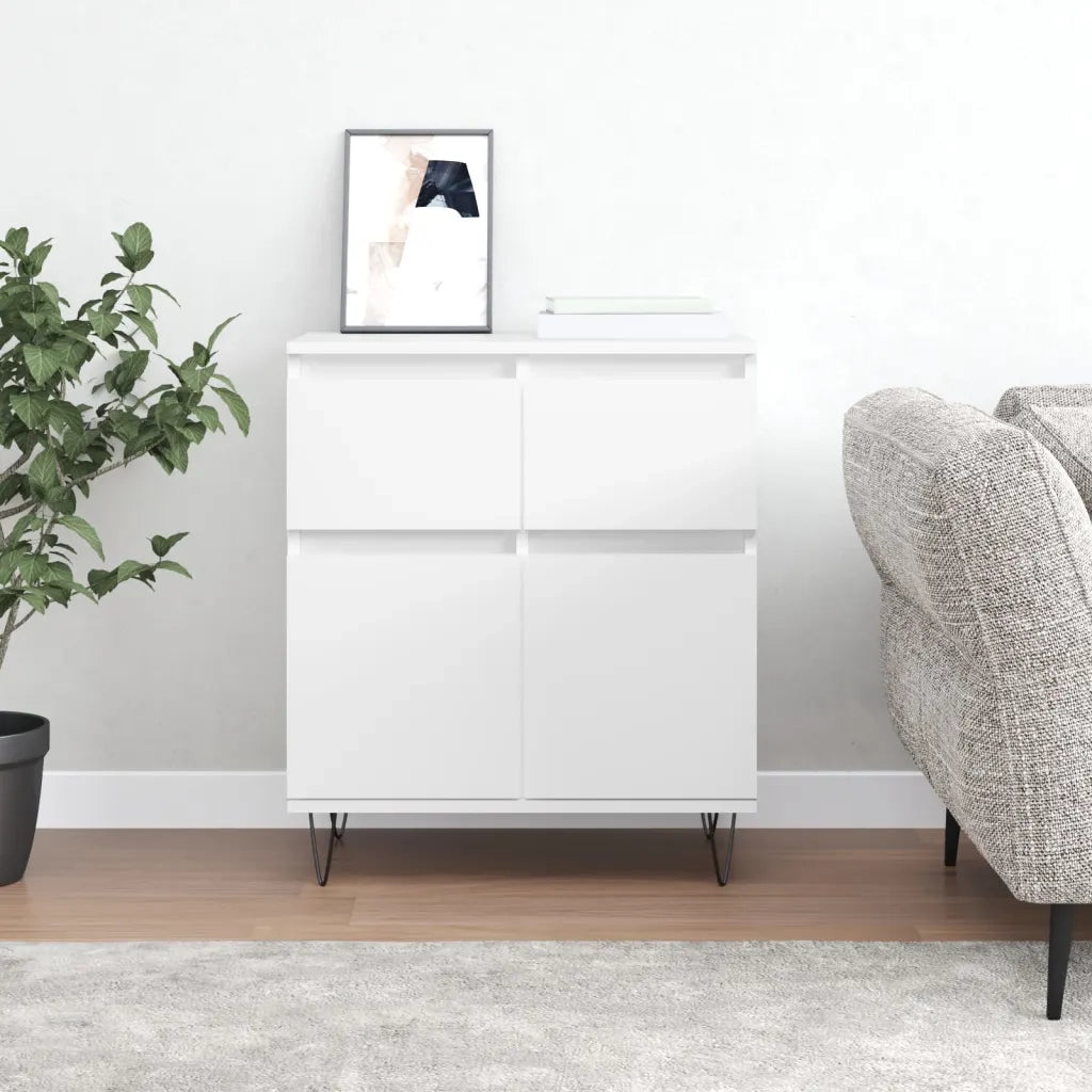 Credenza Bianca 60x35x70 cm in Legno Multistrato 831116