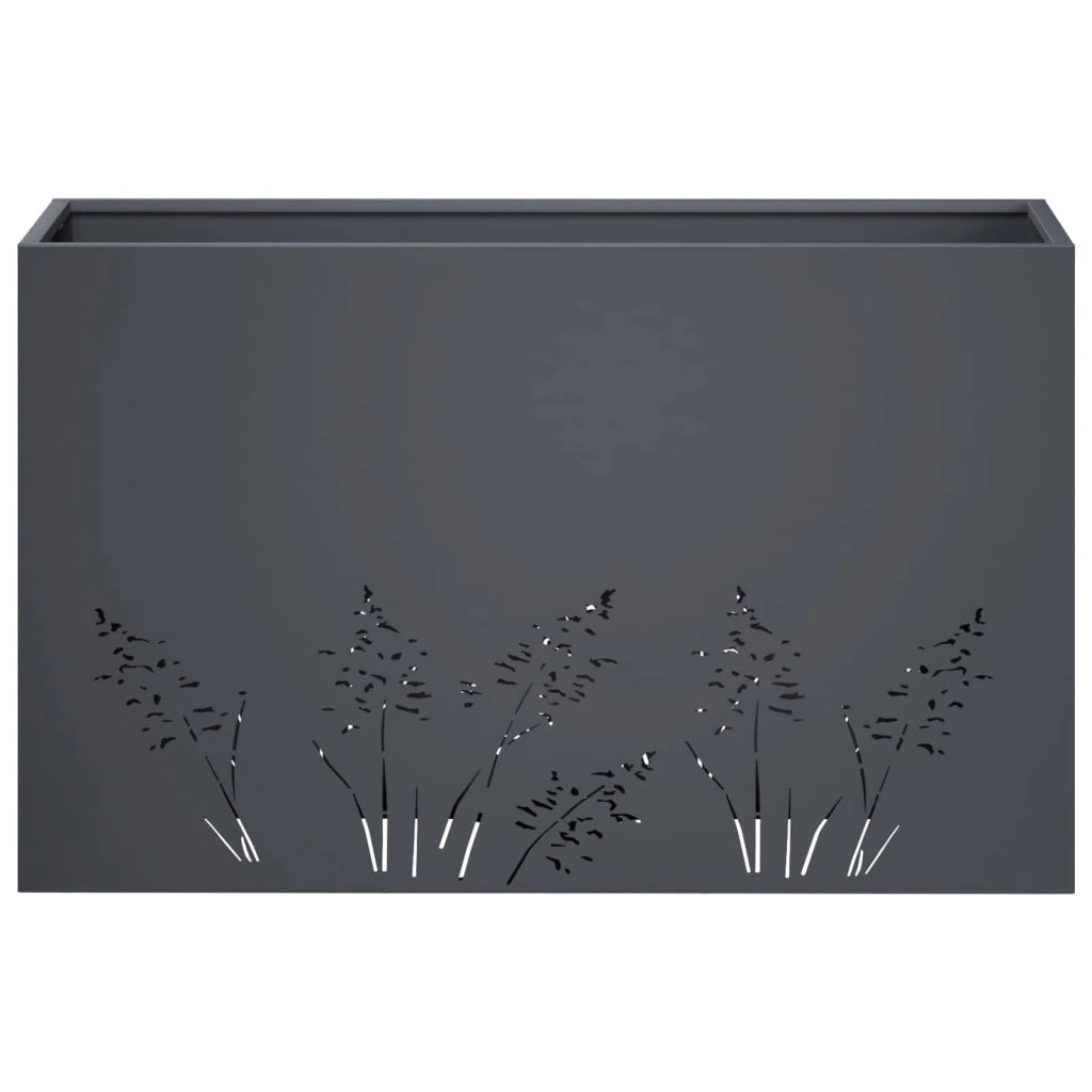 Vaso da giardino 2 pz Antracite 80 x 30 x 49 cm 8005839