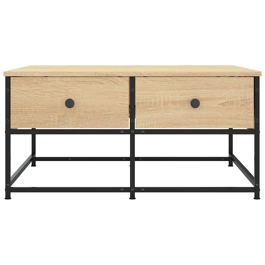 Tavolino da Salotto Rovere Sonoma 80x80x40 cm Legno Multistrato 835355