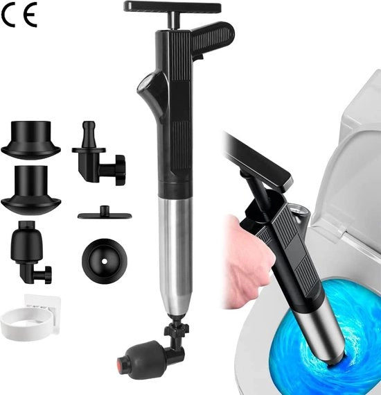 Disimpegno WC - Inclusivo di 6 Accessori di Flessibilità - Adatto per Toilette, Gabinetti, Tubi e Molti Altri