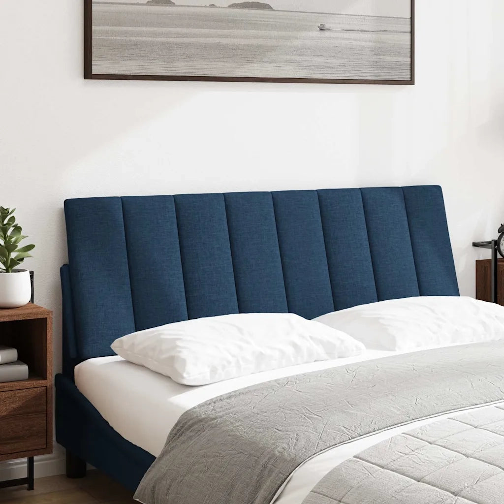 Cuscino Testiera Hanko Blu 140 cm in Tessuto CFW6707043
