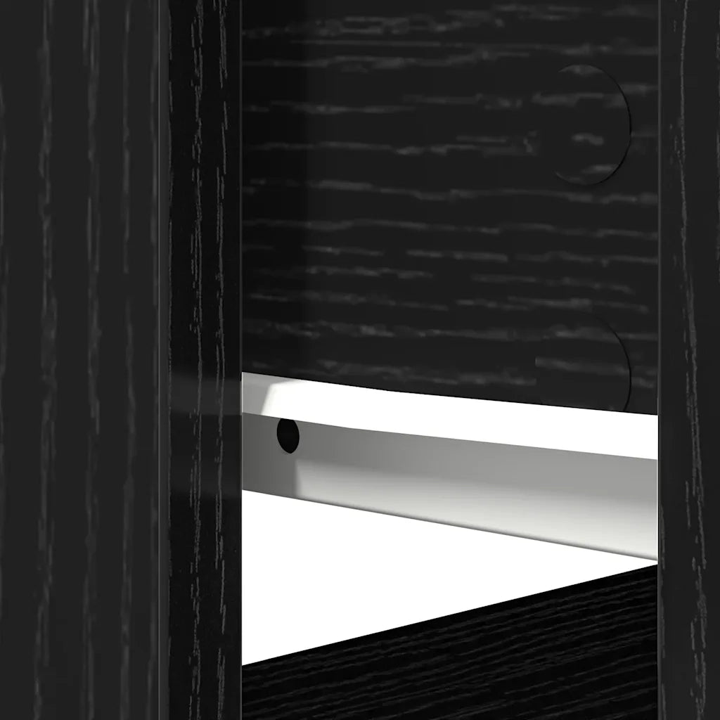 Tavolo Consolle con Cassetti Nero 85,5x38,5x74,5 cm 861392