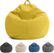 Tappeto per Bambini e Adulti, Senza Foderazione con Cerniera, 100 x 120 cm, Ideale per Camera da Letto, Ufficio e Salotto (Giallo)