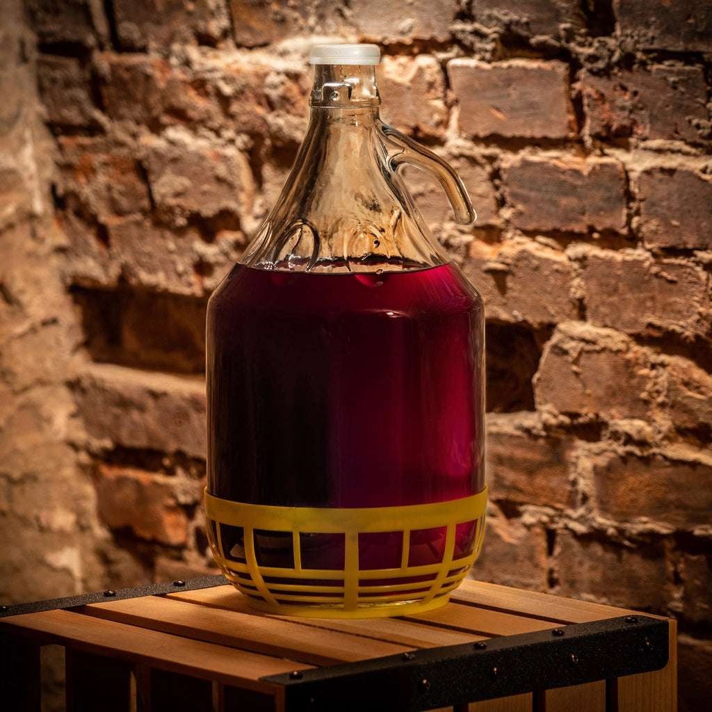 Bottiglia da vino KADAX 5L Palloncino Signora in un Cestino Bottiglia da vino + Tappo 2 pezzi