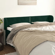 Testiera ad Orecchio Verde Scuro 203x23x78/88 cm in Velluto 3117073