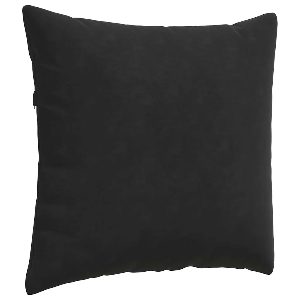 Cuscini da Divano 2 pz | Cuscini per sedie Nero 50 x 50 cm Tessuto in Cords