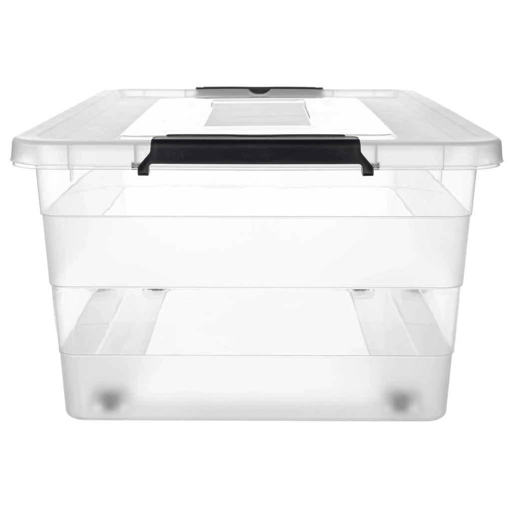 Organizzatore per giocattoli in plastica KADAX da 40 litri con coperchio
