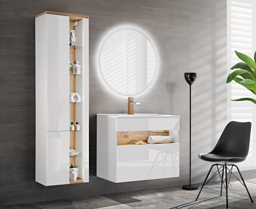 Mobile sottolavabo 80 cm 1 cassetto Bahama White 80 x 68 x 46 cm