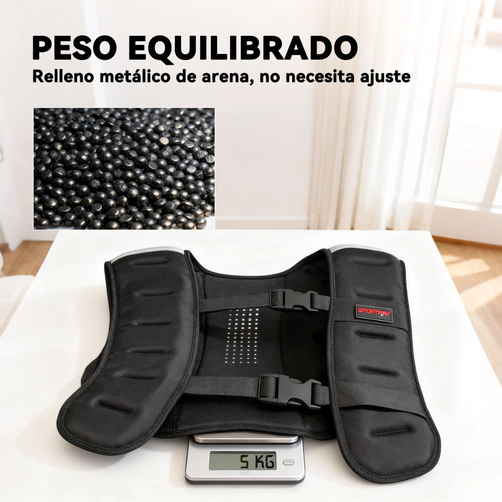 Giubbotto Zavorrato 5 kg ¨C zephmum ¨C Nero