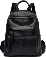 Borsa da Viaggio Donna - Impermeabile Borsa Antifurto - Borsa da Donna per Viaggi e Tempo Libero - Materiale PU soffice - Tasca Segreta sul Dorso - Nero