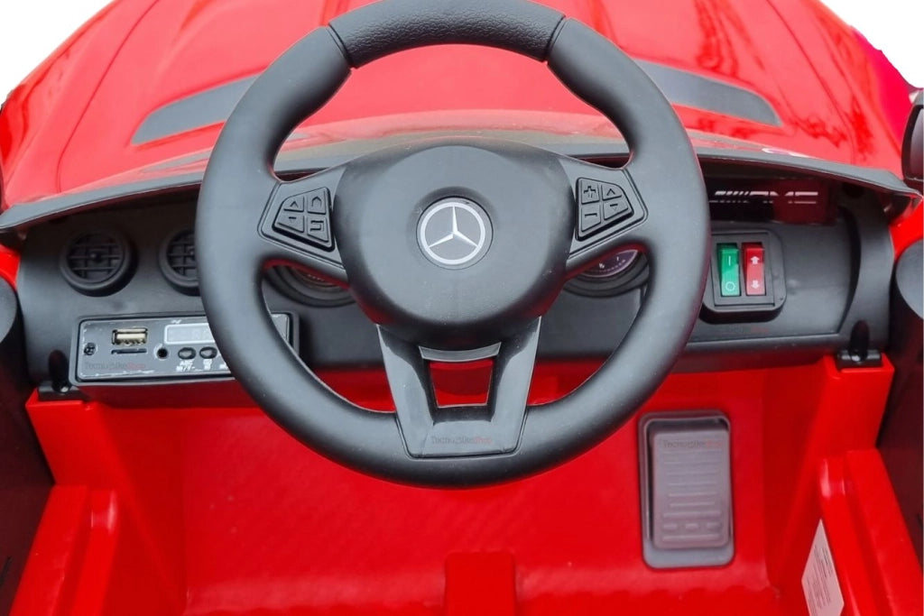 Auto Elettrica Per Bambini Mercedes GTR GT-R AMG 12V - Small-Rosso
