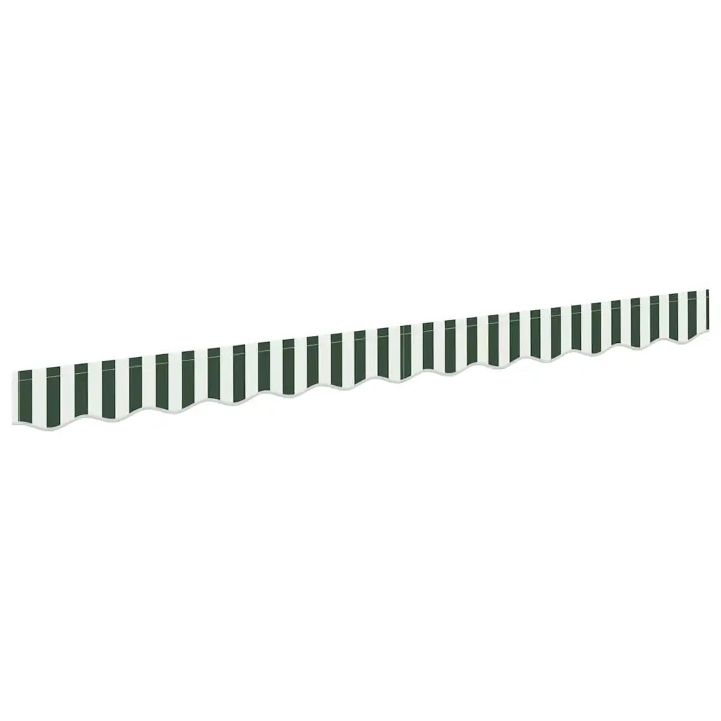 Tenda a Braccio Verde e Bianco 230 x 20 cm Tela 42000806