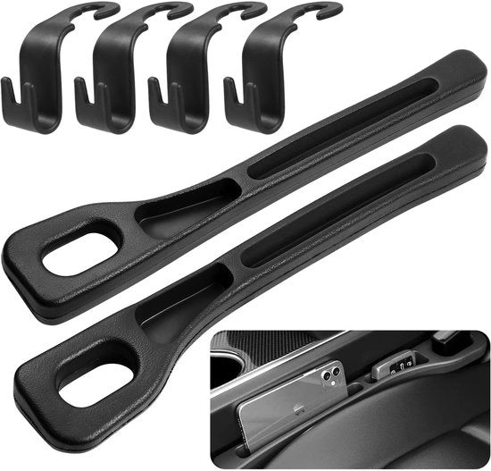 Organizzatore per auto 2PCS - Riempimento 100% - Opvulstrip - Haken per auto - Adatto per SUV e furgoni - Facile da installare - Organizzatore per sedili anteriori