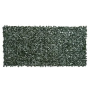 Edere Finte, Siepe Artificiale 150x300 cm in PE Anti-UV, Siepe Finta per Recinzioni con Foglie, Verde Scuro