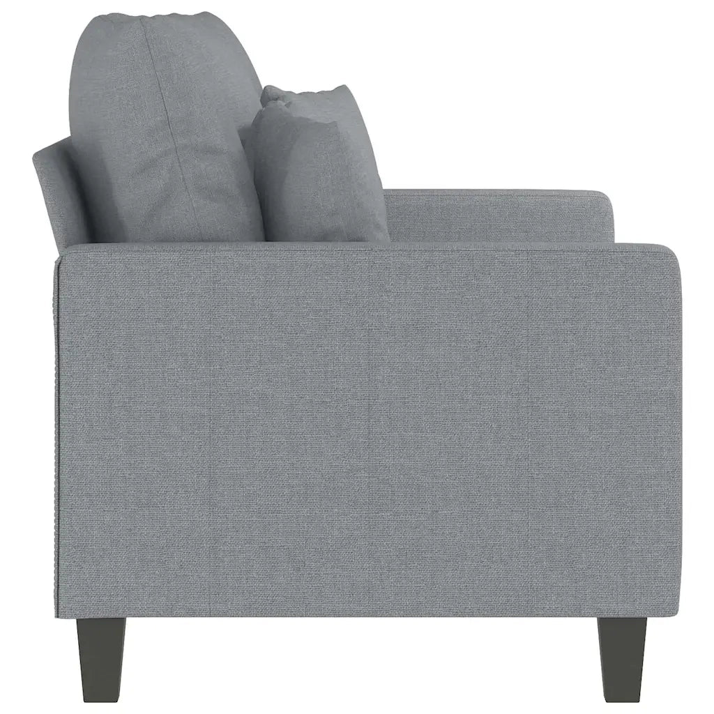 Divano | Divano da soggiorno | Sofa a 2 Posti Grigio Chiaro 120 cm in Tessuto