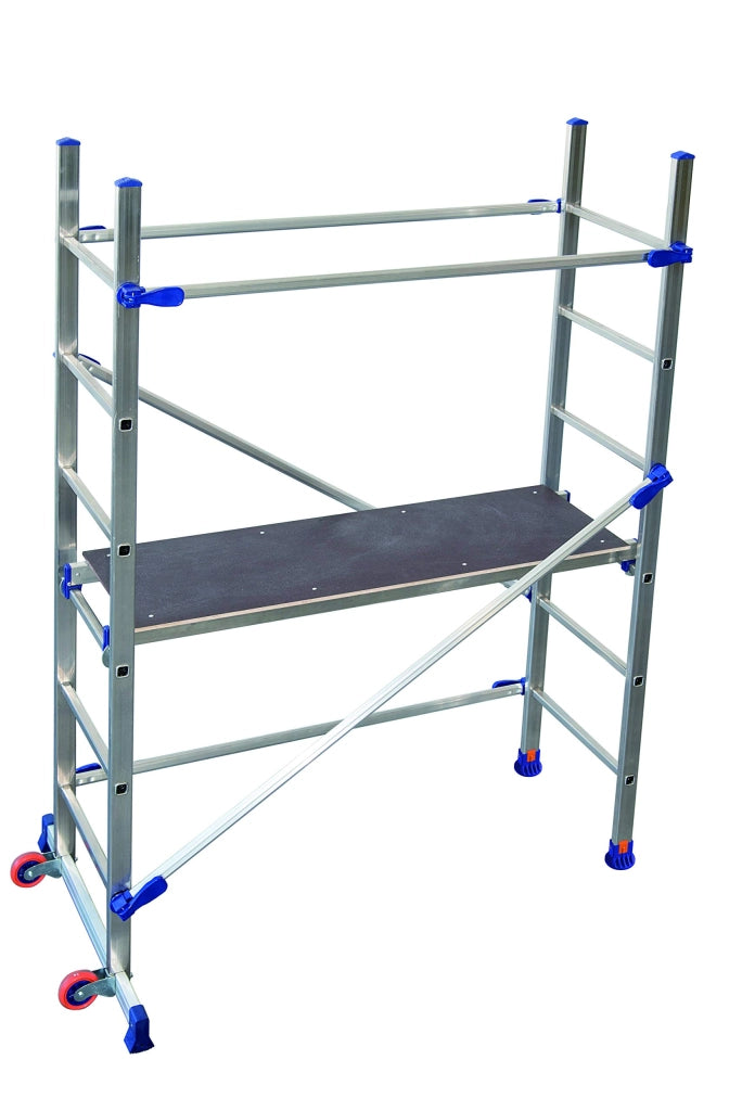 Trabattello P6 in Alluminio 146 CMX89X189H., Piano Lavoro 90 Cmh., 14,6 kg