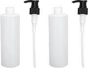 Due pezzi di 250 ml di pompa per dispensatore di crema shampoo massaggiabile riscaldabile e riciclabile per olio di massaggiatore.