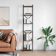 vidaXL Libreria Rovere fumo 40 x 30 x 188 cm Legno multistrato