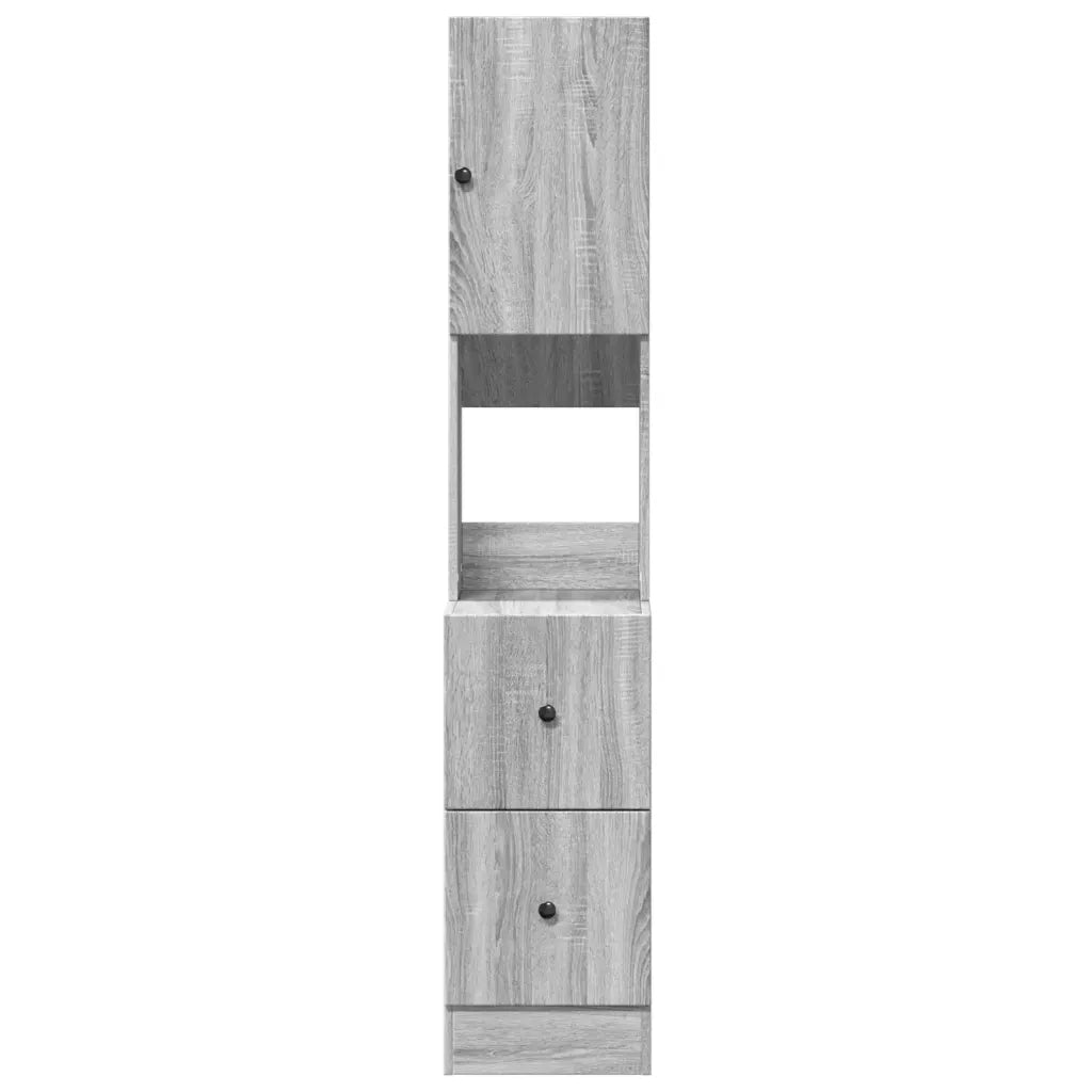 Mobile da Cucina Grigio Sonoma 35x50x180cm in Legno Multistrato 840763