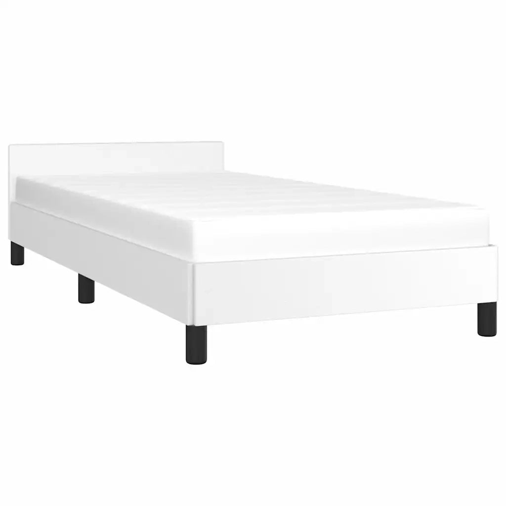 Giroletto con Testiera senza Materasso Bianco 80x200 cm