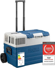 Compressore con contenitore refrigerante da 52 litri con funzione di carrello e connessione USB, temperatura compresa tra -20 °C e +20 °C