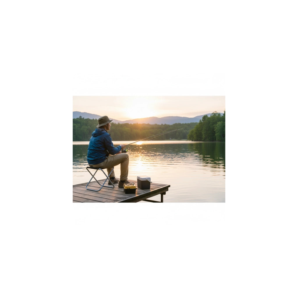 Set di 2 sedie pieghevoli da campeggio per pescatori - O'Camp  - Dimensioni: 37 x 37 x 42 cm