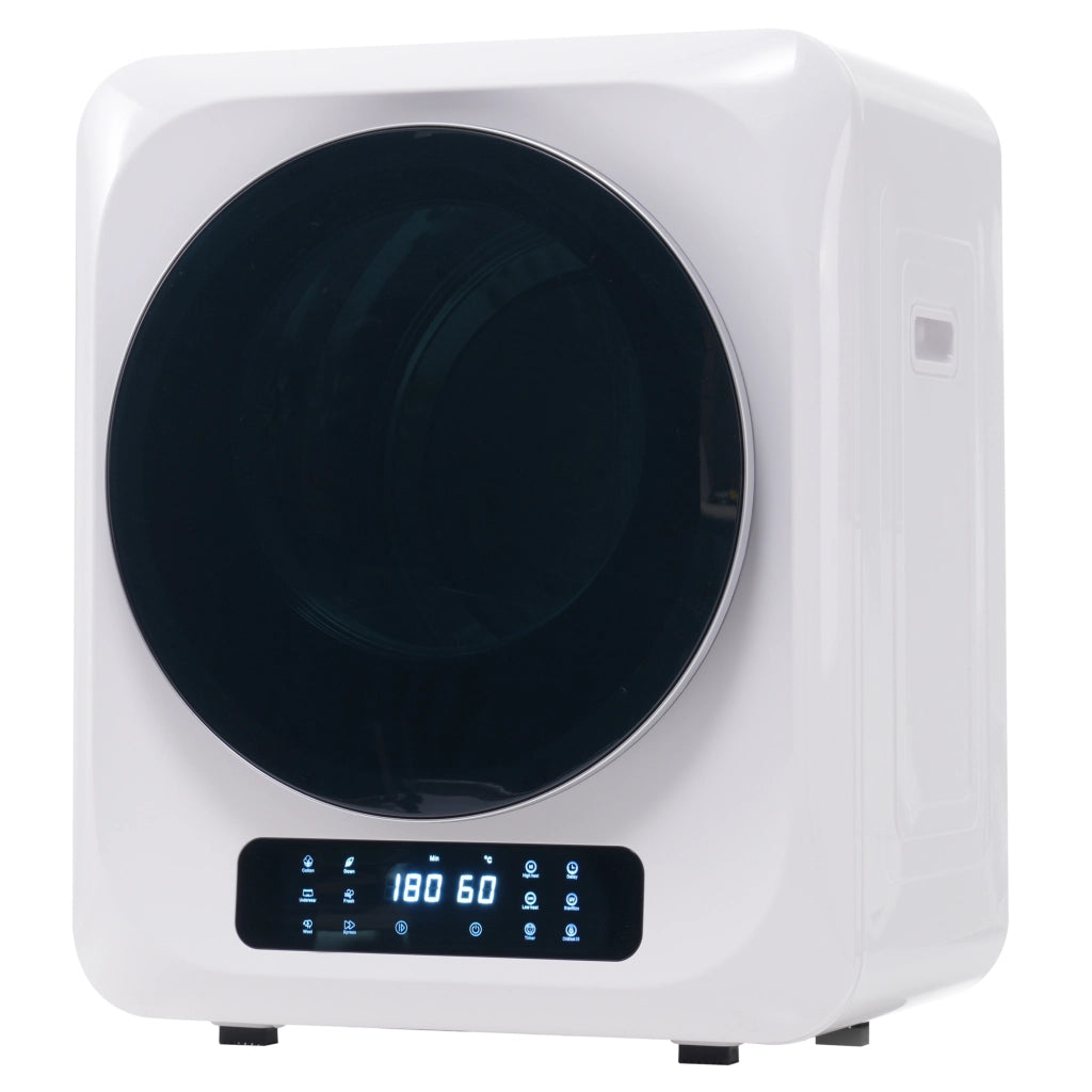 Asciugatrice Compatta a Evacuazione 3 kg 850 W con 6 Programmi; Cestello Inox e Installazione a Parete