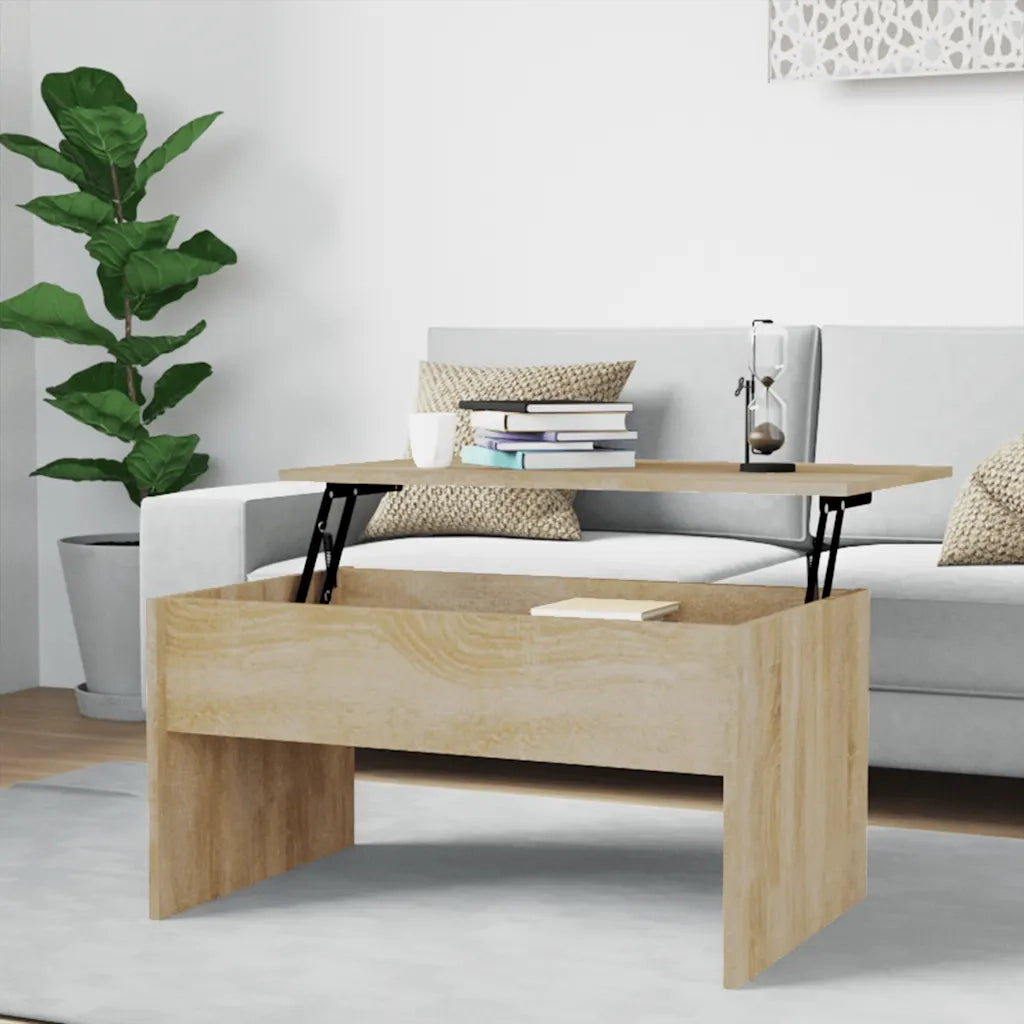 Tavolino salotto | Tavolino da caff¨¨ | Tavolino da Soggiorno Rovere Sonoma 80x50,5x41,5cm Legno Multistrato