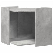 Mobiletto per lettiera per gatti in legno ingegnerizzato grigio 02_0043319