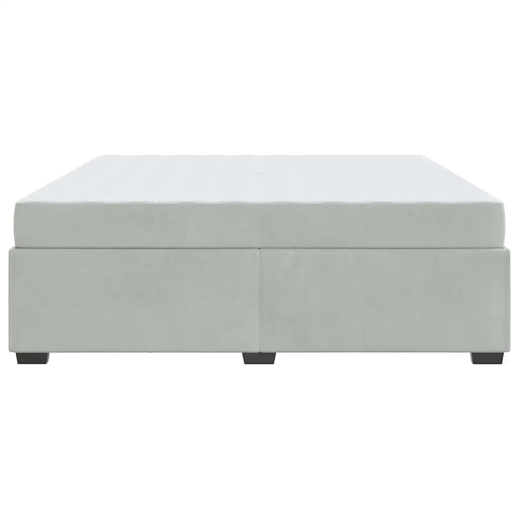 Struttura del letto Grigio chiaro 200 x 200 cm Tessuto 3399308
