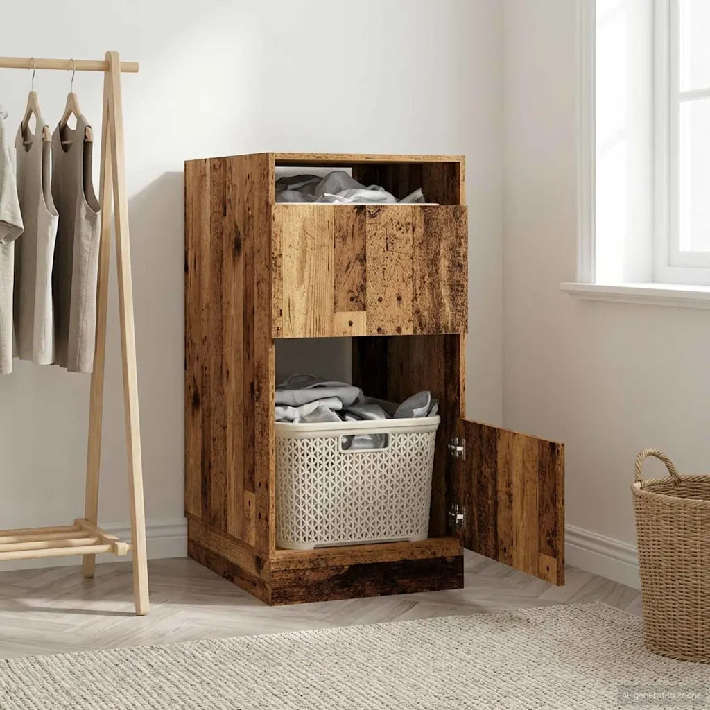 Mobile da lavanderia con porta Legno vecchio 50 x 68 x 102 cm 3422806