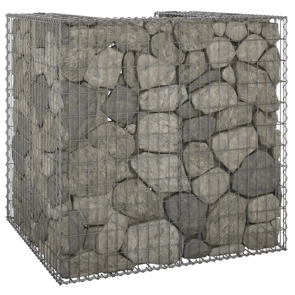 Gabbione per Bidoni in Acciaio Zincato 110x100x110 cm 151298
