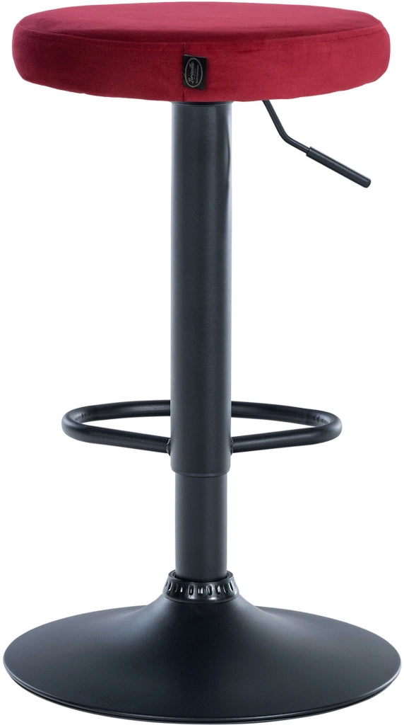 2er Set Barhocker Ponte Samt schwarz