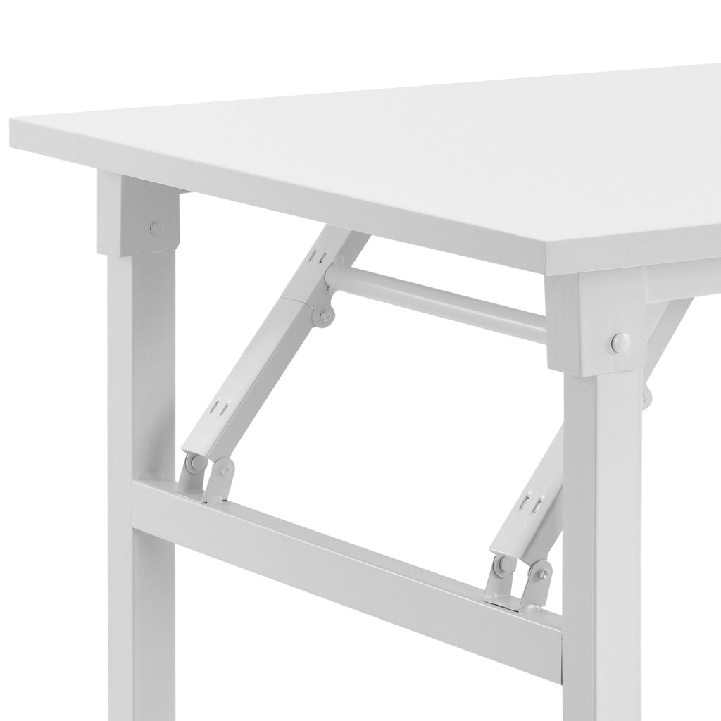 Tavolo Pieghevole Scrivania con Piano 120x60 cm Bianco [neu.haus]