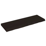 Piano Tavolo Marrone 120x40x(2-6) cm Rovere Massello Trattatocod mxl 120780