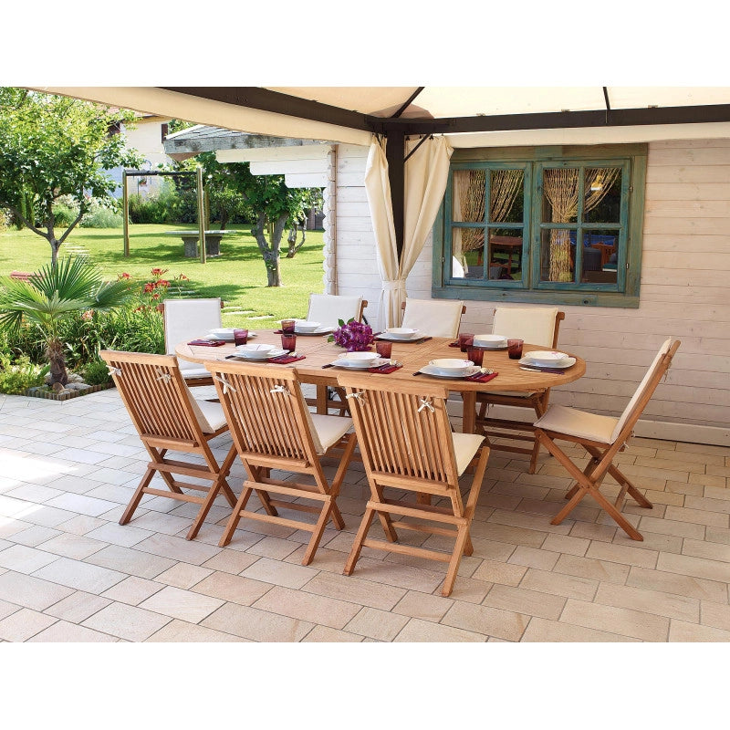 Tavolo Alicudi ovale estensibile MOIA in legno teak - 240 cm