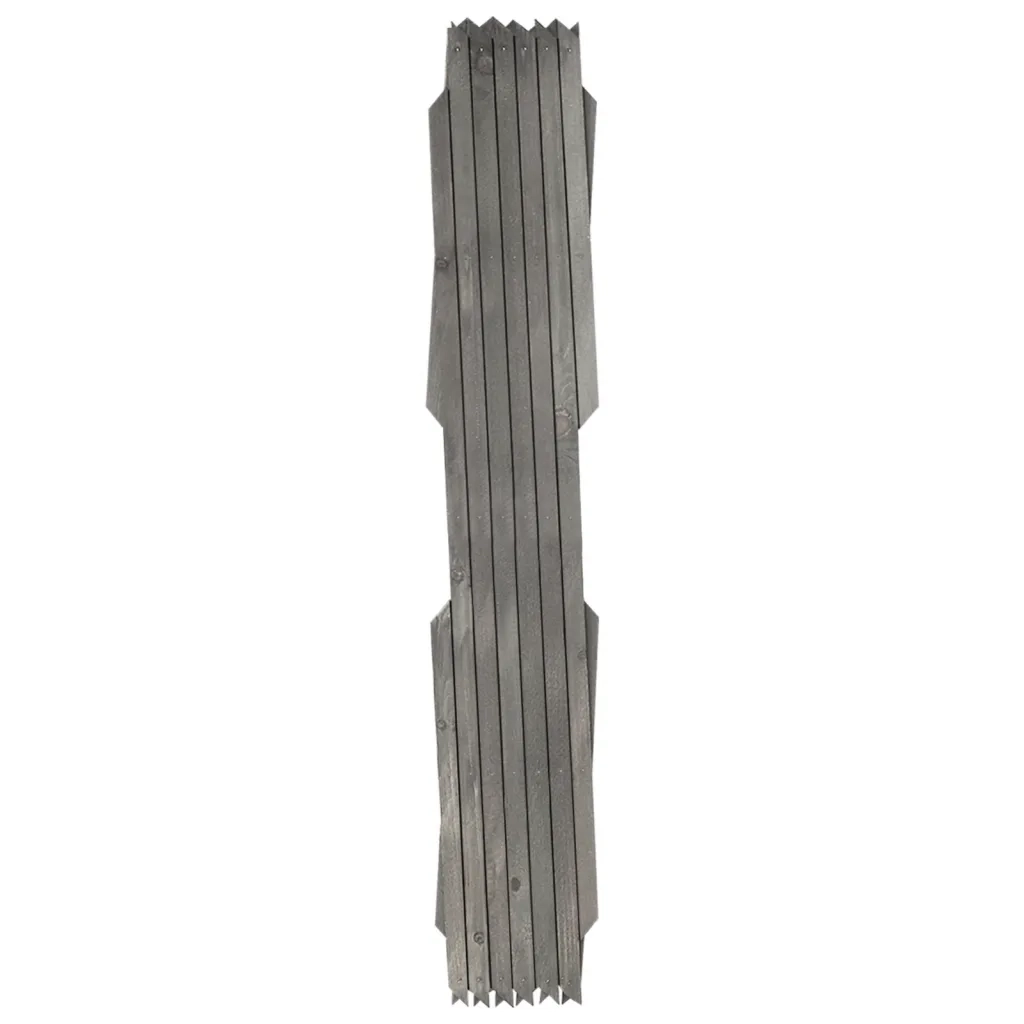 Recinzione a Traliccio 5 pz in Massello Abete Grigio 180x60 cm 316424