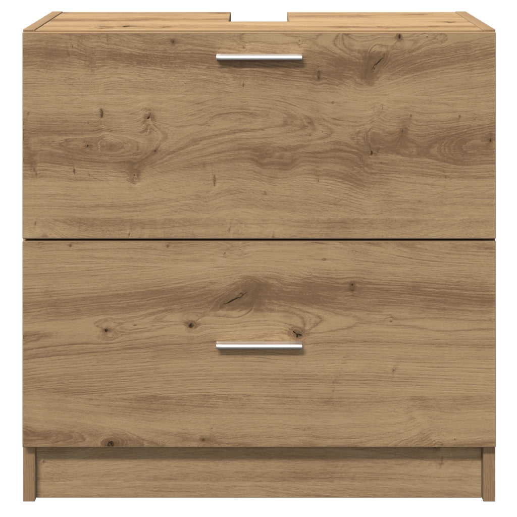 Mobile lavabo Rovere artigianale 59x37x59 cm Legno ingegnerizzato